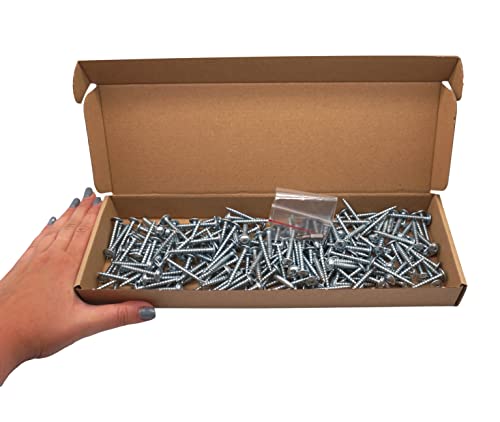 SKIR'CO (200 pcs) Zinc Plated Steel 5.0 x 40 mm Silver Wood Screws, Metal Screws, Wafer Head, Pozidriv, Self Tapping - Image 4