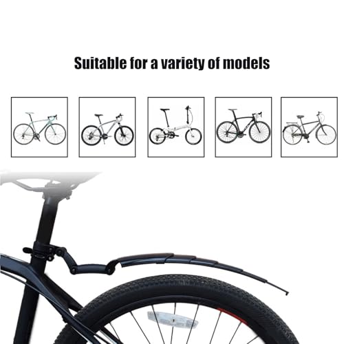 Guardabarros para bicicleta sin salpicaduras kit protector barro de 24 a 28 4