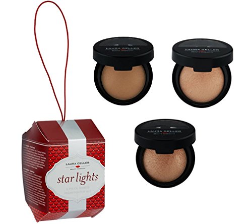Laura Geller Starlights 3 Piece Baked Highlighter Kit - French Vanilla, Golden Rose & Portofino