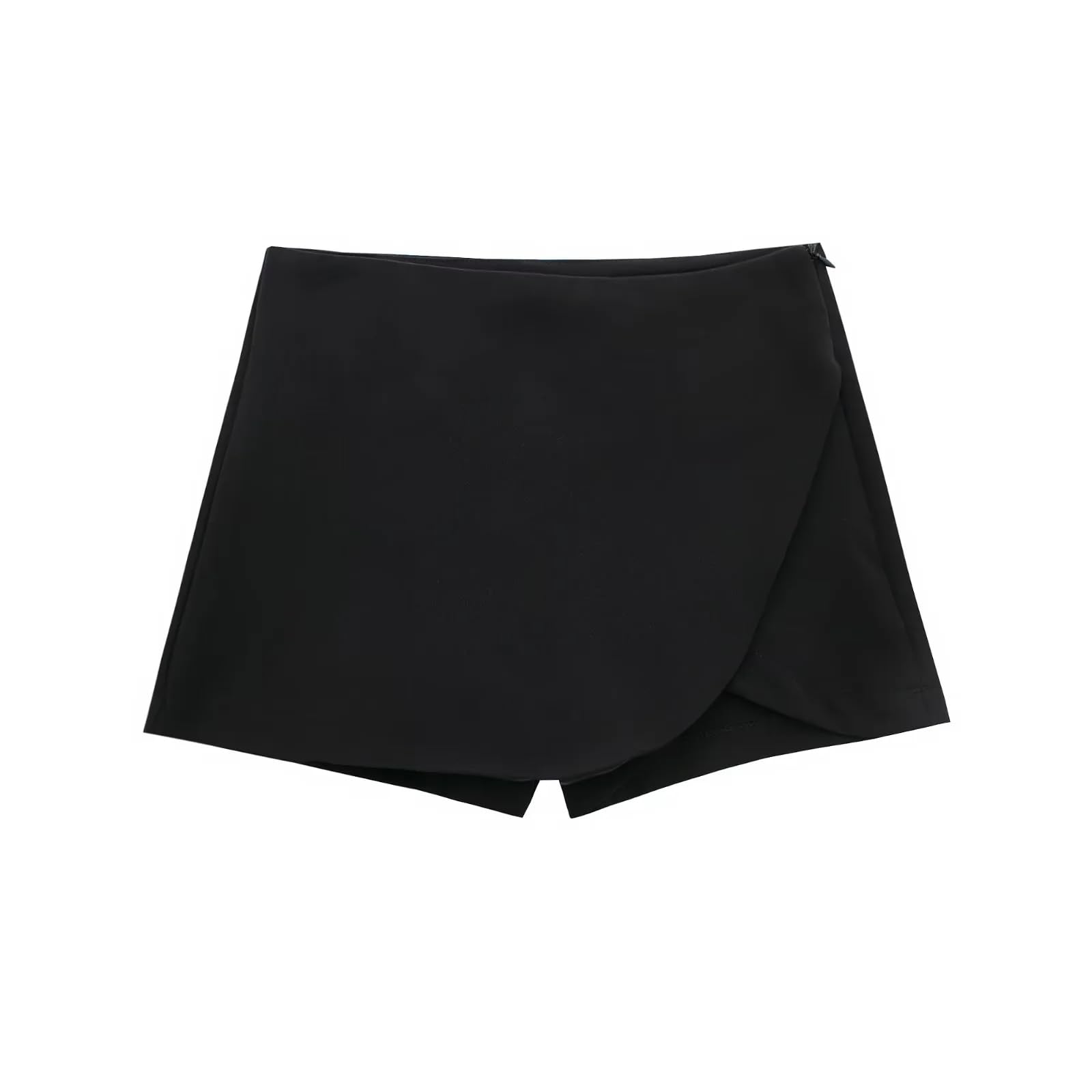 Damen Tennisrock Hohe Taille Mini Röcke Und Shorts, Modischer Sommerstil -Black-xs