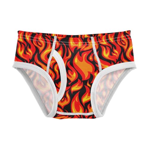 Cotton Little Boys Briefs Soft Flame Toddler Underwear