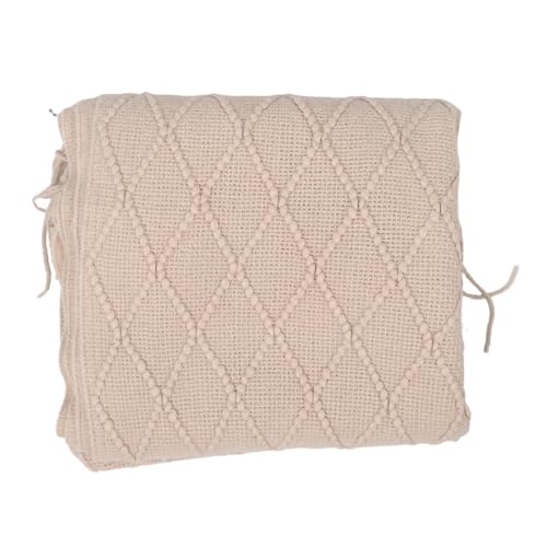 Camino de cama beige con flecos de estilo bohemio ULTECHNOVO 2