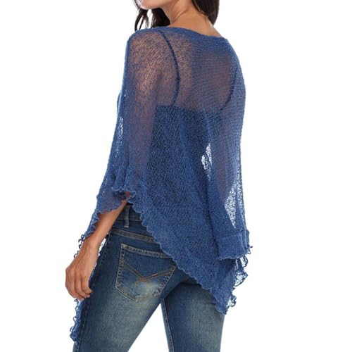 Poncho transparente para mujer que soluciona tu look playero con ganchillo ligero 4