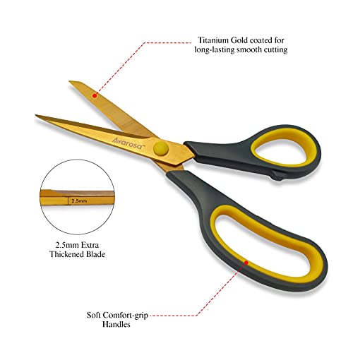 image for AVAROSA Scissors All Purpose Home, Office & Kitchen Craft Scissors Set