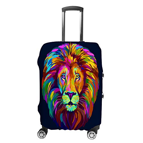 Valise housse de protection Lion pour un voyage sans rayures en taille S