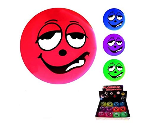 Krüger & Gregoriades 542140 - LED Flummi Smiley, 55 mm