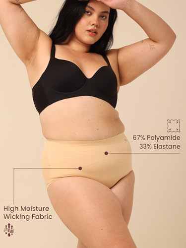 Image of Krvvy All-Day Control Tummy Tucker Shaper for Women | Seamless High-Waist Shapewear with Targeted Belly Fat Compression | Super Stretch Fabric | Lightweight,Odourless & Comfort for Upto 12 Hrs