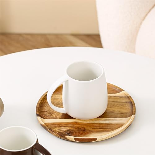 Taza de Cerámica Blanca con Asa 380ml Capacidad Grande miniatura 6