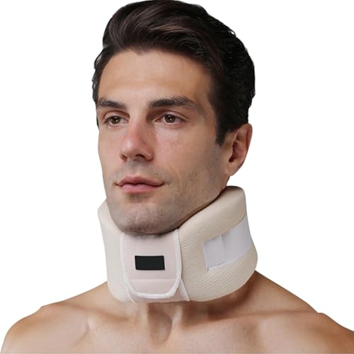 NALACAL Neck Brace for Neck Pain Relief Adjustable Cervical Collar Neck Support Brace For Men Women Soft Foam Collar for Sleeping Posture Vertebrae Stable and Spine Pressure