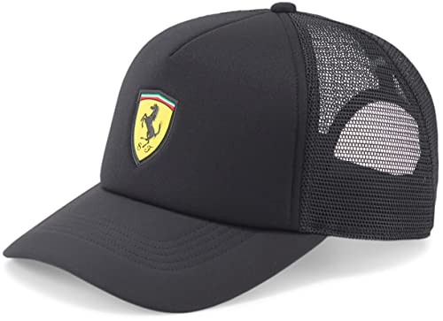 PUMA - Boné de corrida unissex Ferrari Sptwr, Preto, Tamanho Único