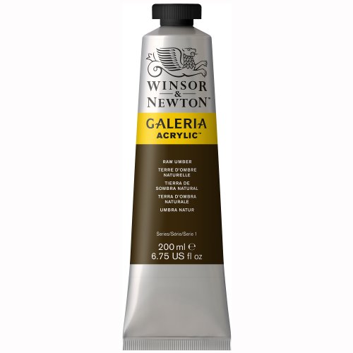 Image of Winsor & Newton Galeria Acrylic Color Tube, 200ml, Raw Umber