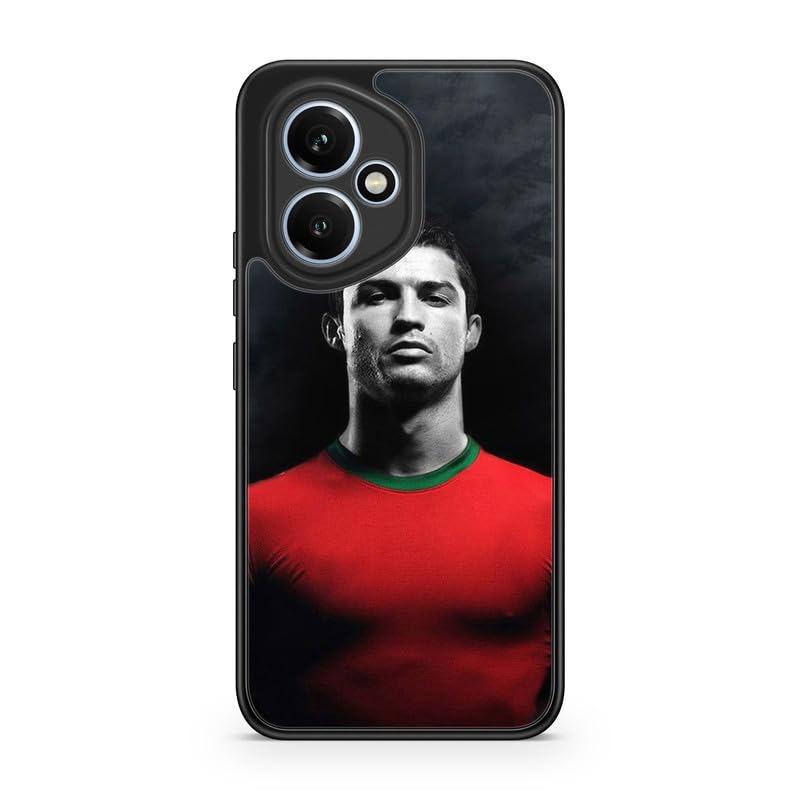 Carcasa compatible con Huawei P Smart 2019 – Cristiano Ronaldo – Intensidad del partido – Sublimación HD – Silicona Negro – Carcasa de Locura