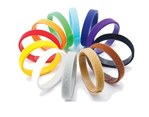 12Pcs Extra Long, Reusable & Washable ID Collars Pet Bands 12 Colors for All Dog Breeds