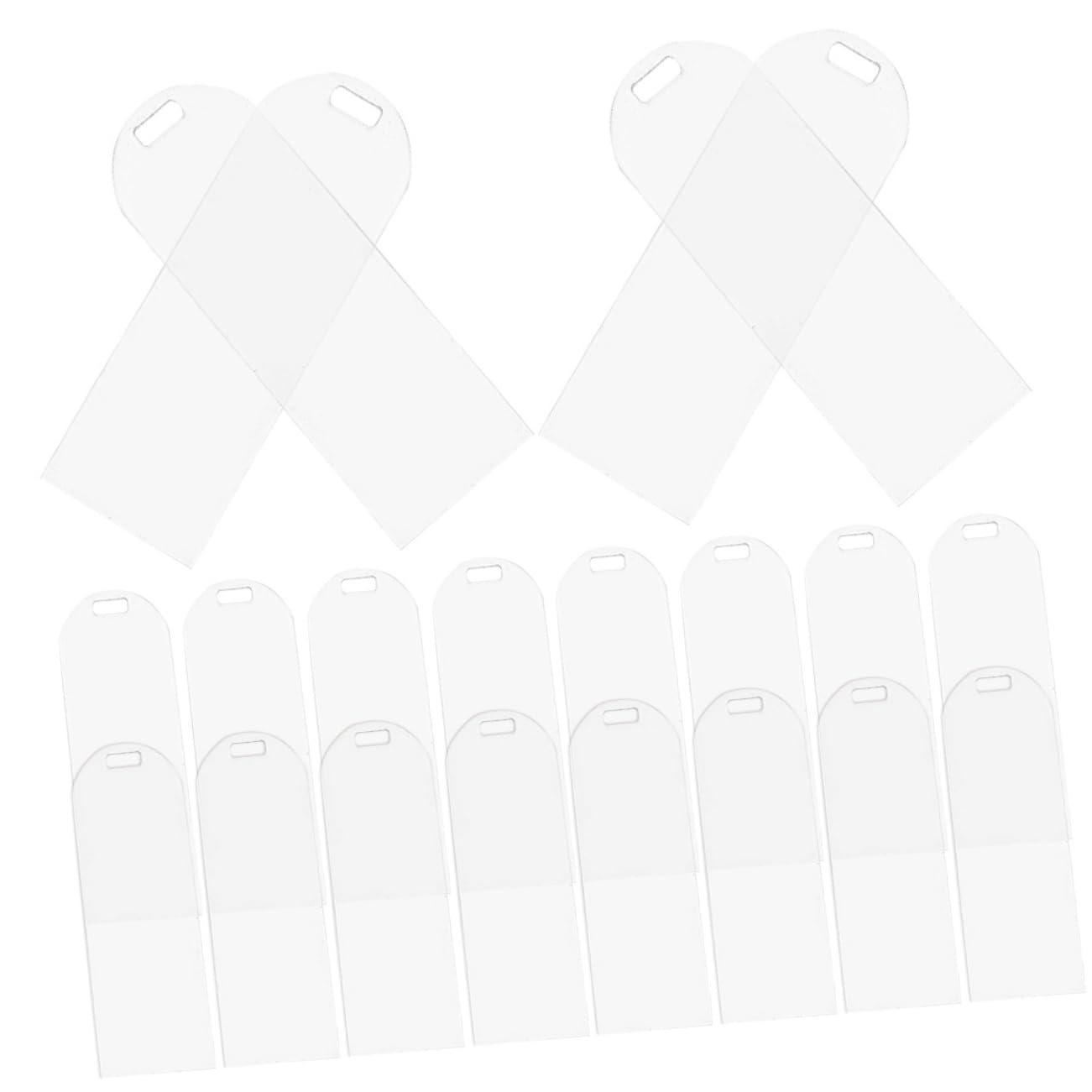 LALAFINA 100pezzi Segnalibri Acrilici Trasparenti Fatti Mano Segnalibri Leggeri e Resistenti Per Lettura e Decorazione Come Regali Per Compleanni e Occasioni Speciali