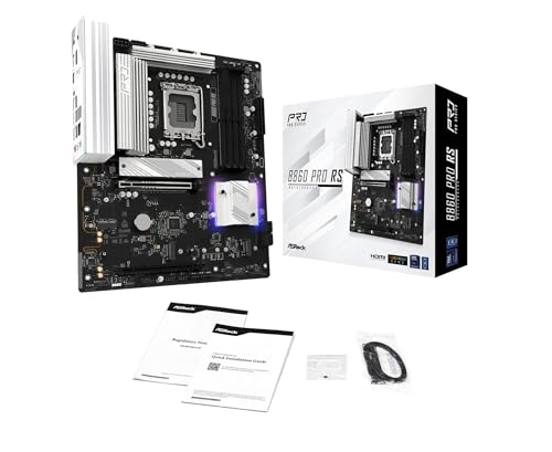 Image of ASRock B860 Pro RS Intel Core Ultra DDR5 8666 MHz 256GB M.2 LGA1851 ATX Motherboard SATA3 6.0 Gb /s PCIe 5.0 BIOS Flashback