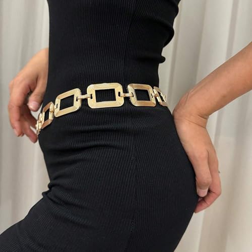 Ammiko Waist Chain Belt for Women Fashion Body Belly Link Belt Ring Metal Chain Belts for Jeans Dress Alloy Ladies3