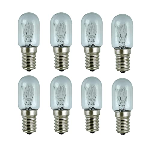 Image of 10 Watt E-14 Bulbs- Pack of 8 | Long Lasting Incandescent Salt Lamp Bulb | Himalayan Salt Lamp Bulbs