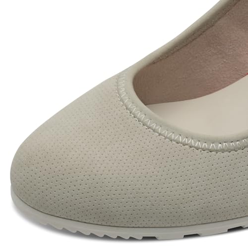 s.Oliver Damen Pumps mit Blockabsatz Bequem, Beige (Cream), 39 EU – Bild 6