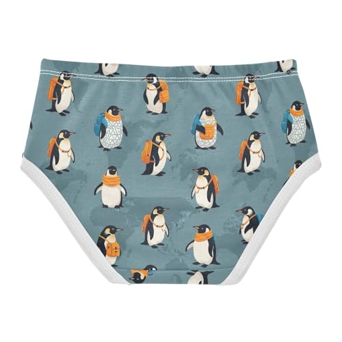 Joisal Cotton Girls Underwear Toddlers Adorable Cartoon Penguins Cute Panties Girl Fancy Undies Kids Briefs 2t2