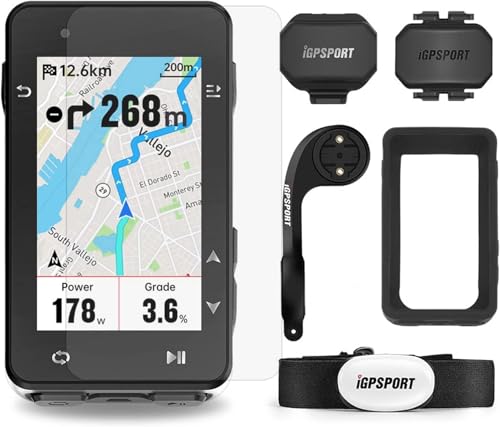 Conjunto iGPSPORT iGS630 Completo de Contadores GPS de Bicicleta 35h Vida útil de la Batería Computadora de Bicicleta 2,8 Pulgadas Pantalla de Color Navegación de Mapas/Sensores/IPX7