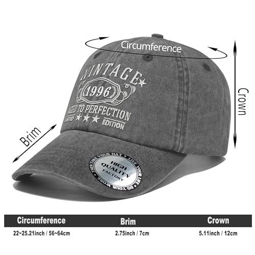 Image of 1926-1996 Birthday Gifts for Men Women,Personalized 30th-100th Birthday Ideas Gift,Parents Vintage Hat