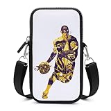 スマホポーチ スマホバッグ レイカーズ コービーブライアント 携帯ポーチ メンズ スマートフォン カラビナ ベルトポーチ ショルダーポーチ 小物入れ 斜めがけ 軽量 衝撃吸収 人気 可愛い 携帯電話ポーチ キャリーケース