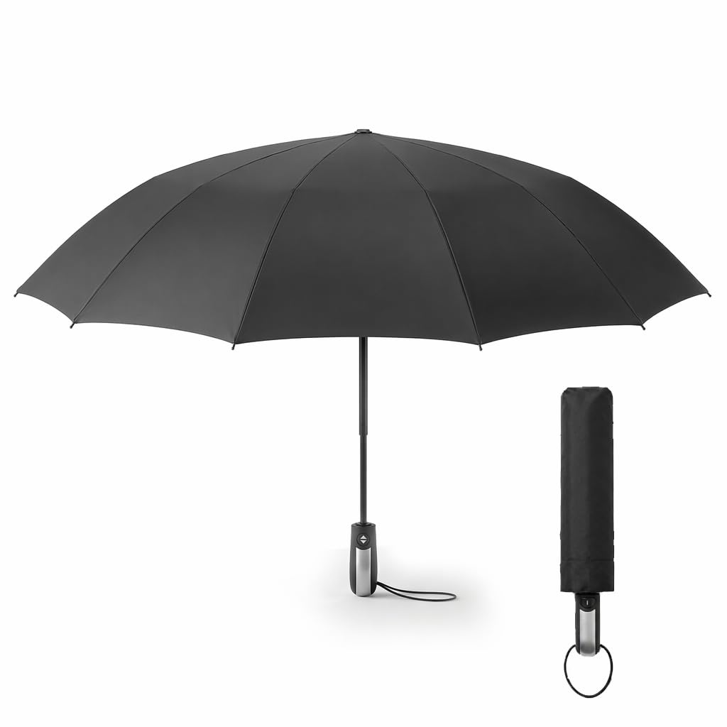 Auto Open Close Umbrella-black-image-5