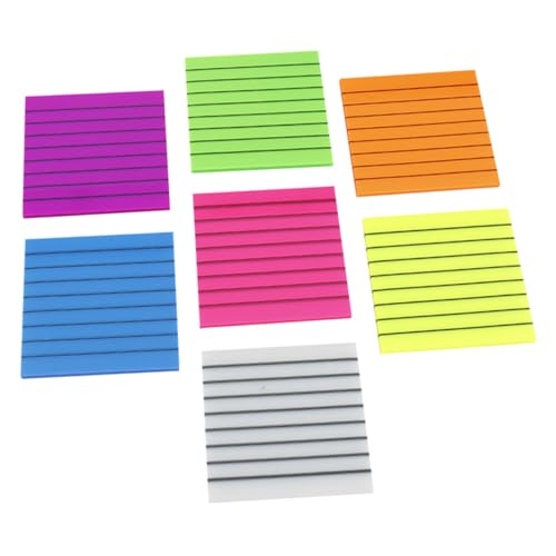 healvian 防水書き込み可能半透明メモパッド色 ページ罫線入り付箋 強粘着 家 オフィス用携帯便利ノート