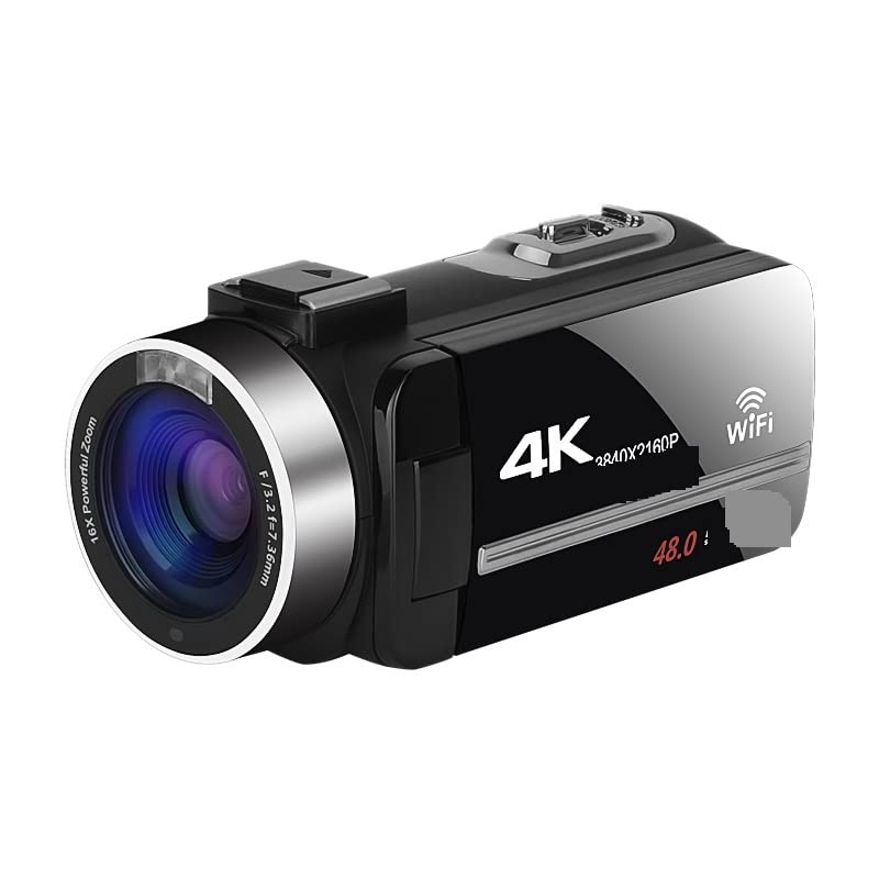 Vlog Caméscope 4K 48MP pour Blogueurs et Voyageurs, avec Écran Tactile Orientable
