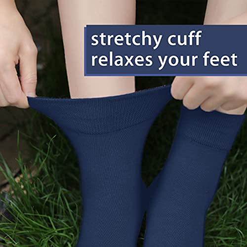 Image of FGZ Women Thin Cotton Socks Soft Cozy Socks Cute Ankle Crew Socks 5 Pairs