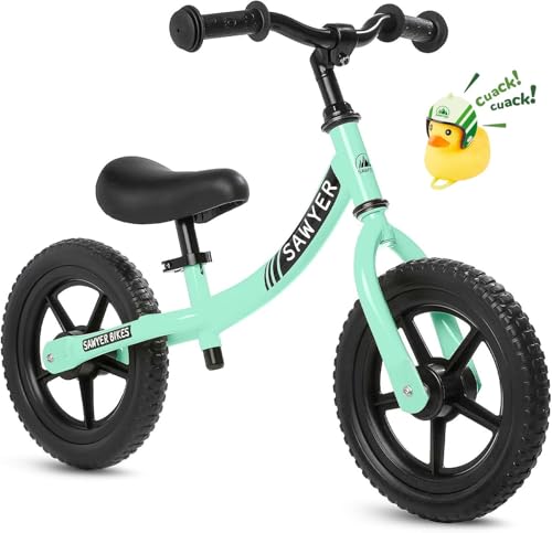 Sawyer Bikes - Bicicleta Sin Pedales Ultraligera - Niños 2, 3, 4 y 5 Años (Mint)