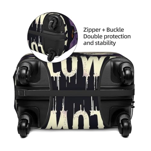 Halloween Happy Ghost Travel Luggage Covers - Elasticity Suitcase Covers Protector for Luggage 18-32 Inch3
