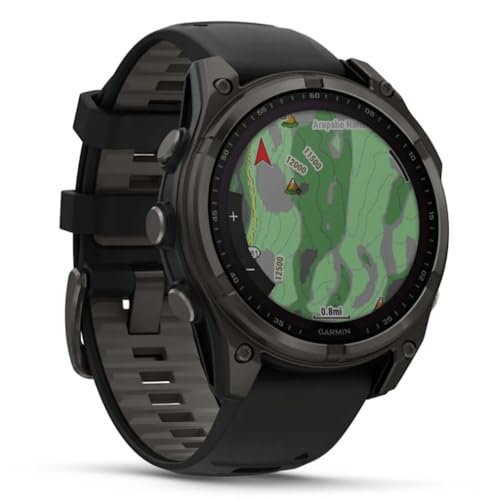 Image of Garmin Fenix 8 47mm,AMOLED,Saph,CrbnGryTi /Blk,Blk /PebbleGryBnd