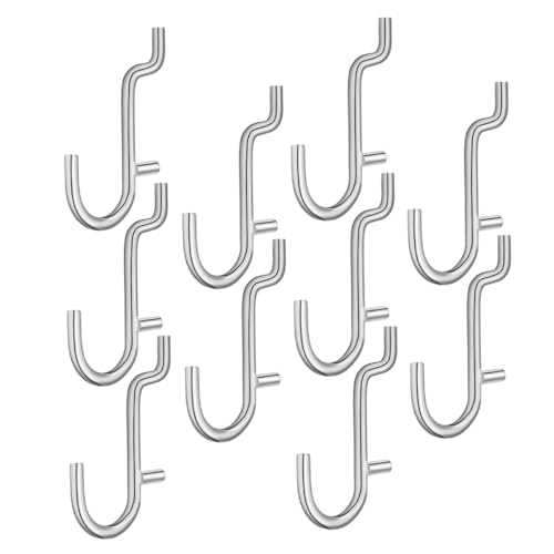 jojofuny Metal Hooks Heavy Duty Kitchen Pegboard Hook Peg Board Organizer Accessories Tool Organizer Racks Versatile Design Easy to Install