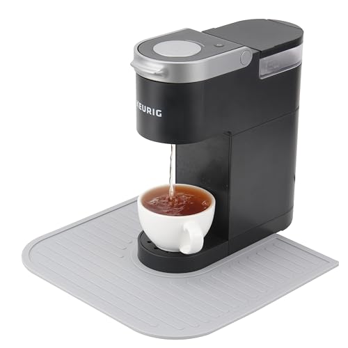 Image of Silicone Coffee Mat for Keurig K-Mini Coffee Maker, Coffee Bar Mat for Countertop, Coffee Bar Accessory, Espresso Machine Accessories, Splash-proof, Easy to Move, Dishwasher Safe