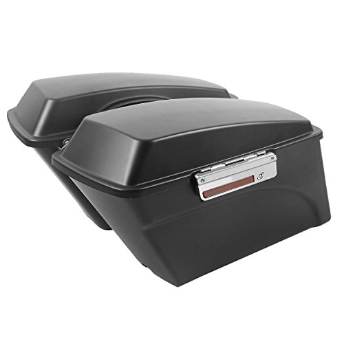 Alforjas TCMT negras mate con cierre y forros, para Harley Touring (Road Glide, Road King, Street Glide, Electra Glide, Ultra Classic) 1994-2013 miniatura 4