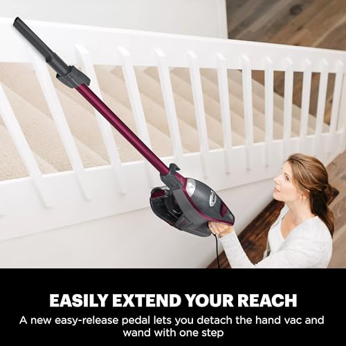 Shark Rocket Pro DLX Corded Stick Vacuum, XL Cup, Handheld, Fuchsia, HV371 - image 9
