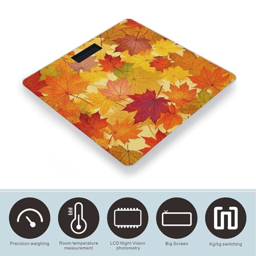 Autumn Leaves of Maple báscula digital para cuerpo miniatura 3