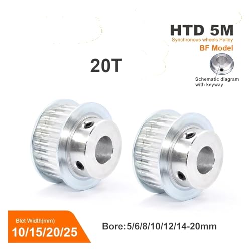 Poulie de synchronisation HTD5M pour imprimante 3D et machine CNC - 2