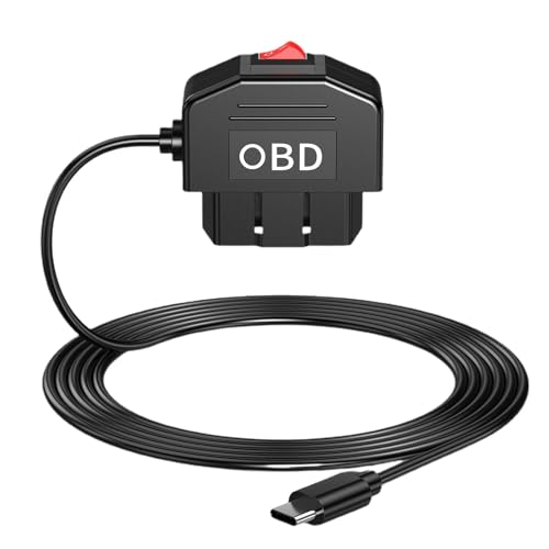 Acunny Cable de alimentación USB para cámara de salpicadero, kit de cableado para cámara de salpicadero,Cargador de cámara de salpicadero de coche de dos modos, Kit de cable duro USB Dashcam