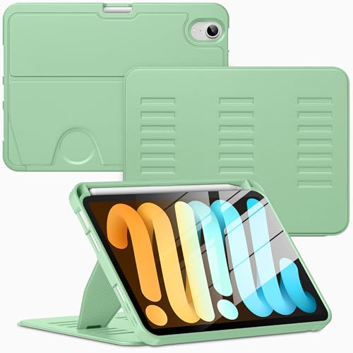 Housse iPad mini 6 matcha idéale pour lire et travailler en voyage