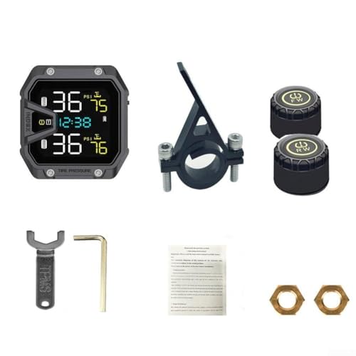 Motorrad Reifendruckkontroll-Alarmanlage IP65 kabellos, geeignet für alle Modelle mit zuverlässiger Datenübertragung (Peripheriegerät)