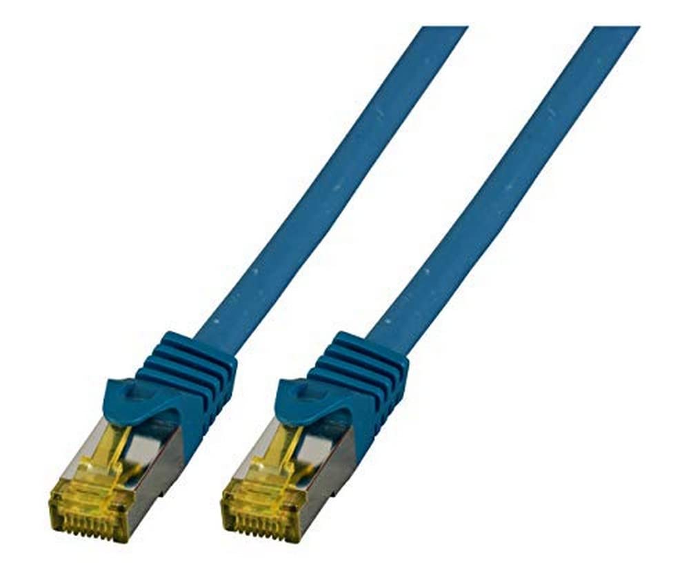 Cable de red cat.7 Plug RJ45 6 A S/FTP LSZH 30 m azul
