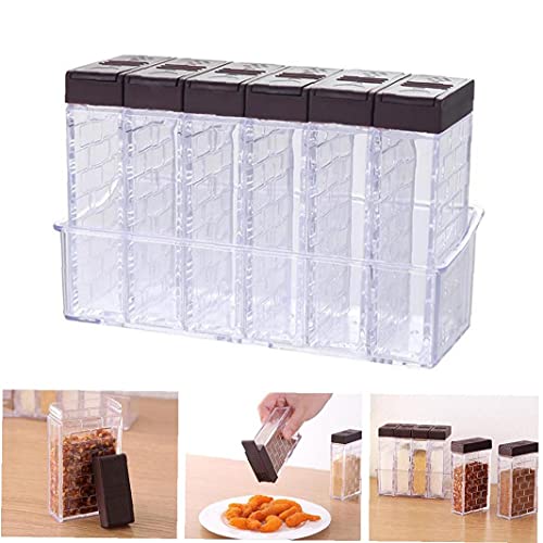 Spice Shaker Box, 6 Pack Creature Jars Salt & Pepper Spice Shaker Box, Plastic Camping Kruiden Doos Voor Opslag Keuken… - Image 3