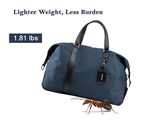 Swiss Ruigor 6410 Water Resistant Carry On Travel Duffel Bag and Gym Sports Bag - Black