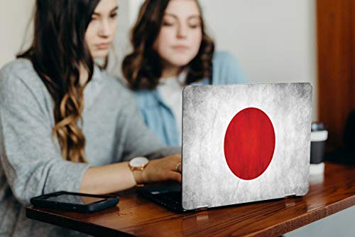 Image of Galaxsia Japanese Flag Vinyl Laptop Skin /Sticker /Cover /Decal Compatible for Any 15.6 Inches Laptop (Hp /Dell /Sony /Acer /Lenovo /Asus etc..) Or Notebook.