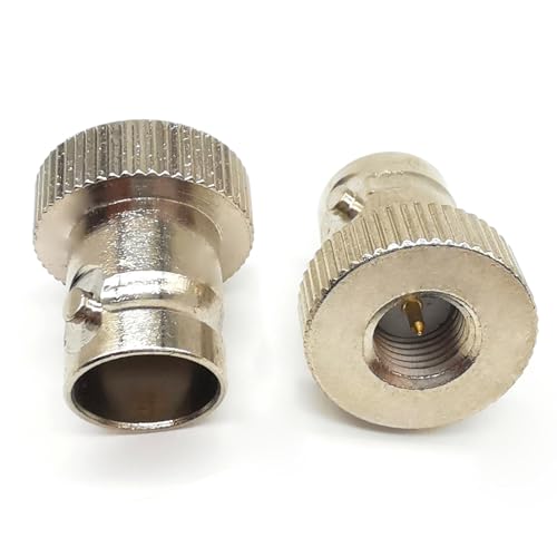 Adaptador coaxial BNC hembra a SMA macho, pack 2 miniatura 4