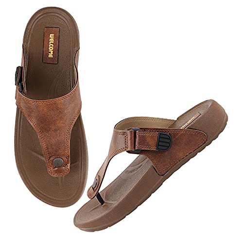 Image of URJO GLF 21 Men's Slippers /FlipFlops Lightweight Super Flexible Arch Support Durable Anti Skid & Stylish Dailywear Slippers /FlipFlops for Men