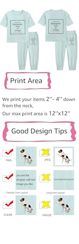 MYGBCPJS Boys Girls Custom Tee Pants Set Kids Customized Short Sleeve Crew Neck Tops Bottoms Outfits Add Your Own Text Image4