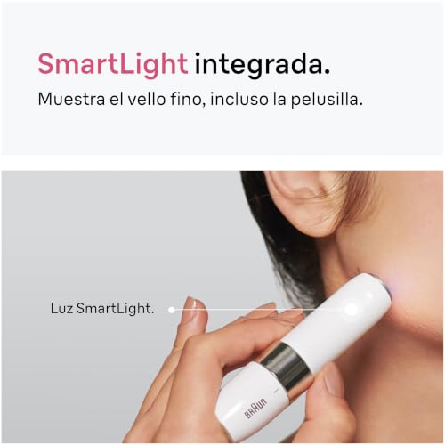 Miniatura 4 de Braun Mini Depiladora Facial para Mujer, FS1005, Blanco